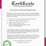 Flexirun Certificate