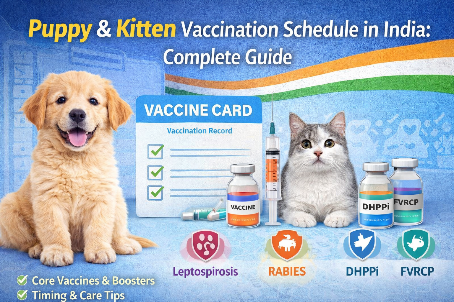 puppy vaccination schedule India