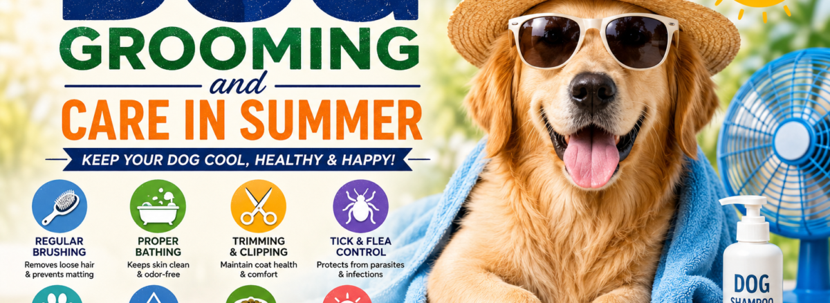 dog grooming in summer