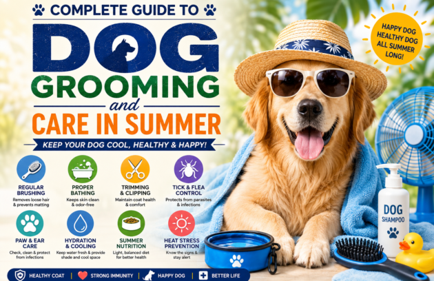 dog grooming in summer