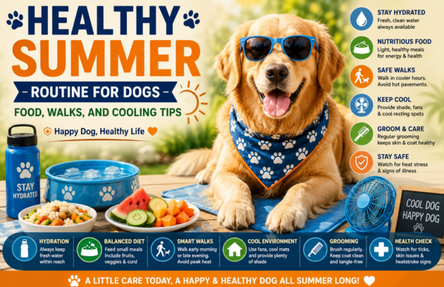 healthy summer routine for dogs